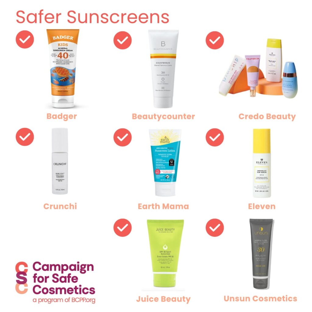 CSC Safer Sunscreen Brands